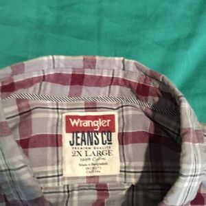 Wrangler long sleeve 100% cotton